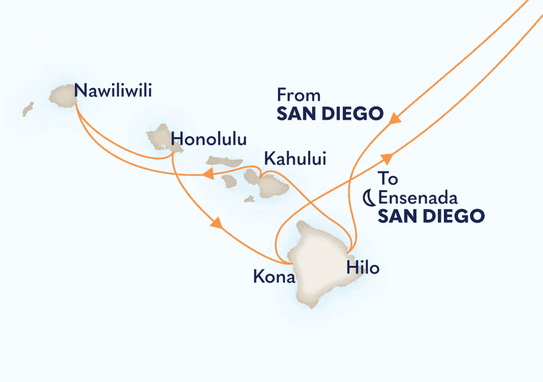 Map of Cruise Itinerary